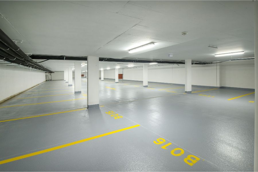 car parking, car parking design, car parking flooring for house, parking floor design, epoxy parking floor